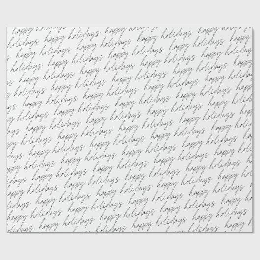 Elegant Chic Black White-minimalistisch Prettige f Cadeaupapier (Vlak)