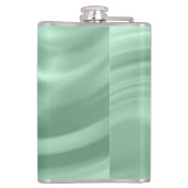 Elegant Chic Blauwgroen Swirl Monogram Initiaal St Heupfles (Achterkant)