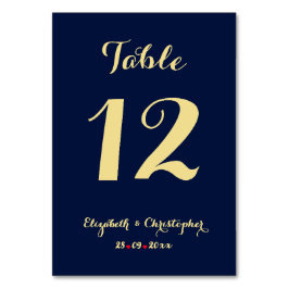 Elegant Chic Blue Faux Gold Wedding Vrijgezellenfe Kaart