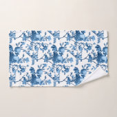 Elegant Chic  Blue Roos Floral Bad Handdoek (Handdoek)