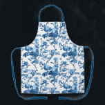 Elegant Chic  Blue Roos Floral Schort<br><div class="desc">Elegant en kic -geïnspireerd naadloos bloempatroon met toon-op-toonblauwe rozen,  wijnstokken,  bladeren en anjers op witte achtergrond. De kleur van de riem is klantgericht.</div>