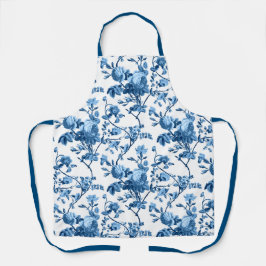 Elegant Chic  Blue Roos Floral Schort