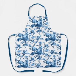 Elegant Chic  Blue Roos Floral Schort