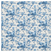 Elegant Chic Blue Roos Floral Stof (Swatch)