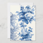 Elegant Chic Blue  Rozen Notitiekaartje (Voorkant)