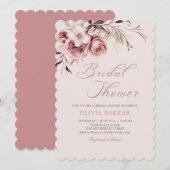 Elegant Chic Blush Roze Boho Bloemen Vrijgezellenf Kaart