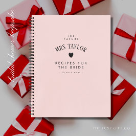 Elegant Chic Blush Vrijgezellenfeest Cadeaurecept Notitieboek