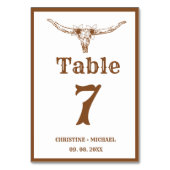 Elegant & Chic Boho Western Cowboy Bruiloft Kaart (Achterkant)