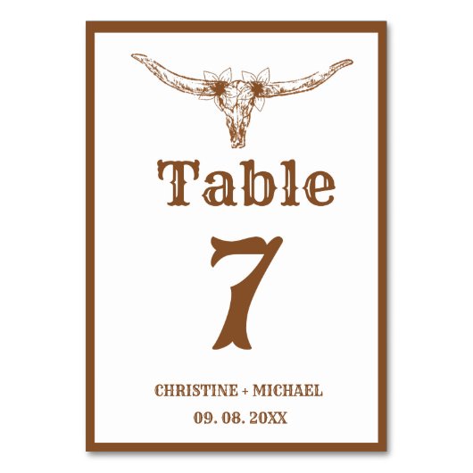 Elegant & Chic Boho Western Cowboy Bruiloft Kaart (Voorkant)