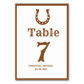 Elegant & Chic Boho Western Cowboy Wedding  Kaart (Achterkant)