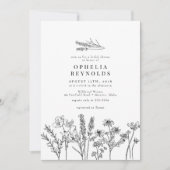 Elegant Chic Boho Wildflower Vrijgezellenfeest Kaart (Voorkant)