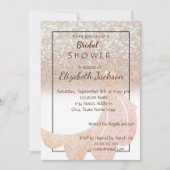 Elegant Chic Bokeh Glitter, Dress Vrijgezellenfees Kaart (Voorkant)