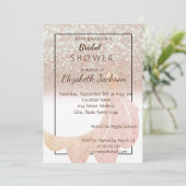 Elegant Chic Bokeh Glitter, Dress Vrijgezellenfees Kaart (Staand voorkant)