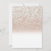 Elegant Chic Bokeh Glitter, Dress Vrijgezellenfees Kaart (Achterkant)