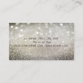 Elegant Chic Bokeh Gold, Blue Lotus Yoga Girl Visitekaartje (Achterkant)