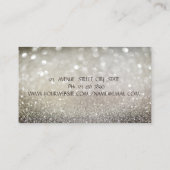 Elegant Chic Bokeh Gold, Blue Lotus Yoga Visitekaartje (Achterkant)