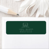 Elegant & Chic botanical crest monogram wedding La Etiket (Insitu)