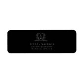 Elegant & Chic botanical crest monogram wedding La Etiket (Voorkant)
