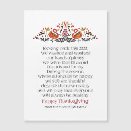 Elegant Chic Botanicals Thanksgiving Poem