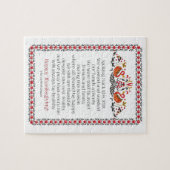 Elegant Chic Botanicals Thanksgiving Poem Legpuzzel (Horizontaal)