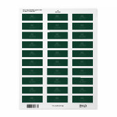 Elegant & Chic botanisch wapen monogram trouw La Etiket (Full Sheet)