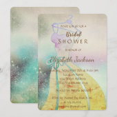 Elegant Chic, Bride Dress Vrijgezellenfeest Kaart (Voorkant / Achterkant)