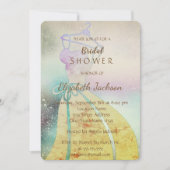 Elegant Chic, Bride Dress Vrijgezellenfeest Kaart (Voorkant)