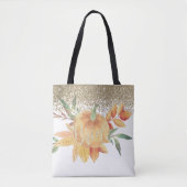 Elegant Chic Bride, pompoen Tote Bag (Voorkant)