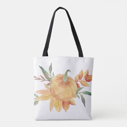 Elegant Chic Bride, pompoen Tote Bag (Achterkant)