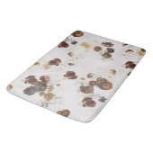 Elegant Chic Brown beige Rozen Floral Toile Badmat (Gekanteld)