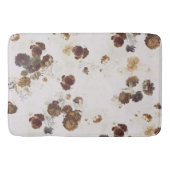 Elegant Chic Brown beige Rozen Floral Toile Badmat (Voorkant)