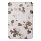 Elegant Chic Brown beige Rozen Floral Toile Badmat (Voorkant Verticaal)