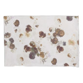 Elegant Chic Brown beige Rozen Floral Toile Kussensloop (Voorkant-Links)