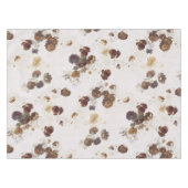 Elegant Chic Brown beige Rozen Floral Toile Tafelkleed (Voorkant (Horizontaal))