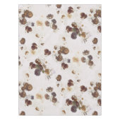 Elegant Chic Brown beige Rozen Floral Toile Tafelkleed (Voorkant)