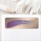 Elegant Chic, Brush Stroke Adreslabel Etiket (Insitu)