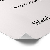 Elegant chic burgundy floral Menu Sign Poster (Hoek)