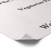 Elegant chic burgundy floral Menu Sign Poster (Hoek)