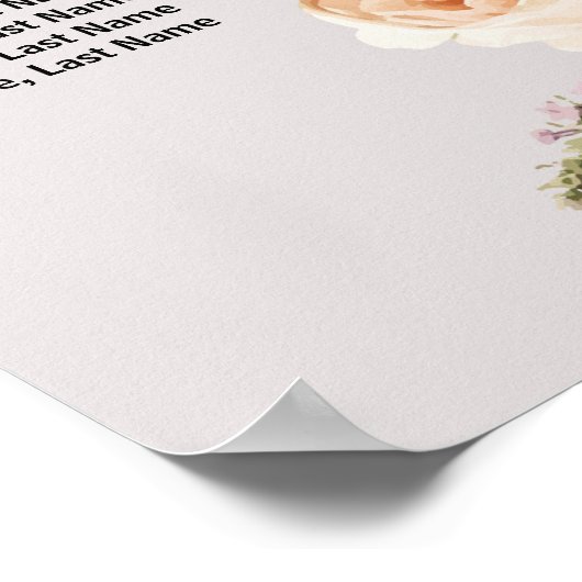 Elegant chic burgundy poster (Hoek)