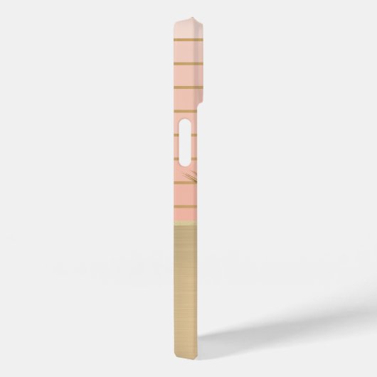 Elegant Chic Butterfly Gold Striped Case-Mate iPhone Case (Achterkant / Rechts)