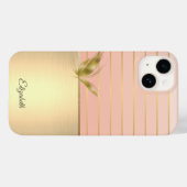 Elegant Chic Butterfly Gold Striped Case-Mate iPhone Case (Achterkant (horizontaal))