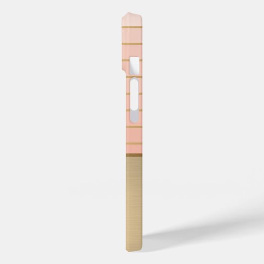 Elegant Chic Butterfly Gold Striped Case-Mate iPhone Case (Achterkant / Links)