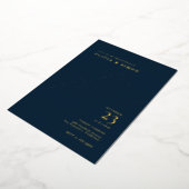 Elegant Chic Calligraphy Rehearsal Dinner Invitati Folie Uitnodiging (Gedraaid)