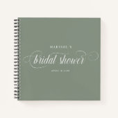 Elegant Chic Calligraphy Vrijgezellenfeest Guest Notitieboek (Voorkant)