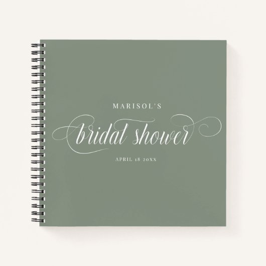 Elegant Chic Calligraphy Vrijgezellenfeest Guest Notitieboek (Voorkant)