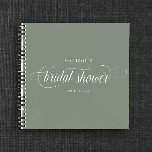 Elegant Chic Calligraphy Vrijgezellenfeest Guest Notitieboek