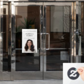 Elegant Chic Celebration of Life Window Cling Raamsticker (Kantoordeur)