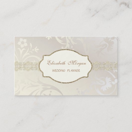 Elegant Chic Charming, Gold Lace Visitekaartje (Voorkant)