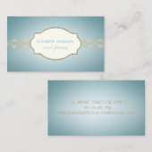 Elegant Chic Charming, Gold Lace Visitekaartje (Voorkant / Achterkant)