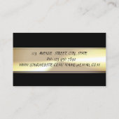 Elegant Chic Charming Sophisticated-Monogram Visitekaartje (Achterkant)